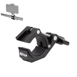 Nitze Super Clamp, Camera Crab Clamp with 3/8” to 1/4” Thread Adapter for Cameras, Lights, Hooks, Shelves, Tripods and Cross Bars - N18B