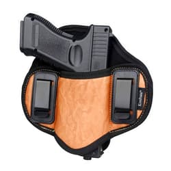 Kosibate Pancake Holster, Gun IWB Holster PU Leather Compatible with G19 23 32 26 27 30 33,M&P Shield,XDs,P320,Taurus PT111 Holsters