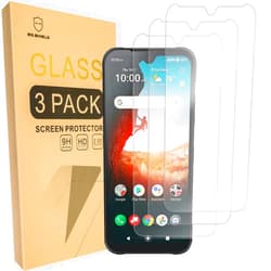 Mr.Shield [3-Pack] Screen Protector For Kyocera DuraSport 5G UW [Tempered Glass] [Japan Glass with 9H Hardness] Screen Protector with Lifetime Replacement