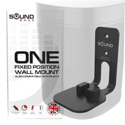 Sound Bass ONE, ONE Gen 2, ONE SL & Play:1 Wall Mount Bracket, Black, Compatible with Sonos ONE, ONE Gen 2, ONE SL & PLAY1 Speaker