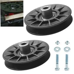 Fennoral 2Pack 532194326 194326 V-Groove Idler Pulley Compatible with Craftsman Husqvarna AYP YT3000 YET4000 4500 GT6000 YTH21K46 Lawn Mower, including 2 screws