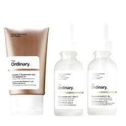 The Ordinary Facial Treatment Set! Includes Vitamin C Cream, Hyaluronic Acid Serum and Niacinamide Serum! Brightens, Hydrates And Reduces Skin Blemishes! Vegan, Paraben Free & Cruelty Free!
