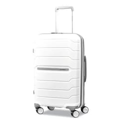 Samsonite Freeform Hardside Expandable with Double Spinner Wheels, White, Carry-On 21-Inch Carry-On 21-Inch White