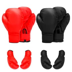 Micnaron 2 Pair Boxing Gloves for Men & Women, Boxing Training Gloves Suitable for Beginners & Kids, Professional Shockproof Leather sparring and Training Gloves Set