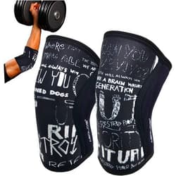 AEOLOS Elbow Sleeves(Pair),Support for Squat,Weightlifting,Powerlifting,Cross Trainning, Golf & Basketball(Large)