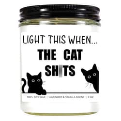 Younift Funny Cat Candle, Cat Lover Gifts for Women, Men, Cat Gifts for Cat Lovers, Black Cat Gifts, Cat Mom Mothers Day Gifts, Fathers Day Cat Dad Gifts, Cat Themed Gifts, Cat Lady, Cat Stuff