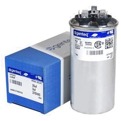 Genteq Comfort Maker HQ1082632AX - 35 + 3 uf MFD 370 Volt VAC Genteq Replacement Round Dual Run Capacitor