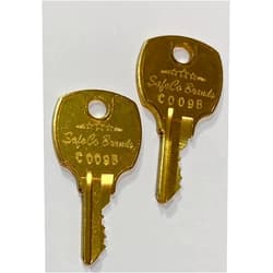 SafeCo Brands 2-Keys for Sentry File Fire Box Safe Key Code Series C001B - C175B