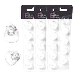 Fimikety (Double Vent 10mm) Hearing Aid Domes for Oticon Minifit, Oticon Ear Caps Replacements Parts AccessoriesDomes for Oticon Hearing Aid Supplies Cleaning Kits(30-Pcs)