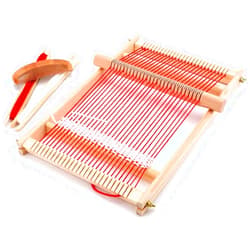 Yesland Multi-Craft Weaving Loom - Wooden Loom Large Frame Handcraft for Kids and Beginners -15.6 x 9.7 x 1.2 Inches