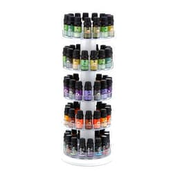 J JACKCUBE DESIGN Rotating Essential Oil Display Stand Spinning Rack for 75 Bottles(up to 120) Organizer 5 Tier Storage Holder -MK505A (5 Tier)