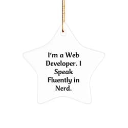 Generic I'm A Web Developer. I Speak Fluently in Genius. Funny Web Developer Gifts for Web Developers - Web Developer Christmas Unique Gifts for Gifts from Husband to Web Developer Friend