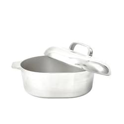 IMUSA USA Heavy Duty Cajun Oval Cast Aluminum Roaster 18