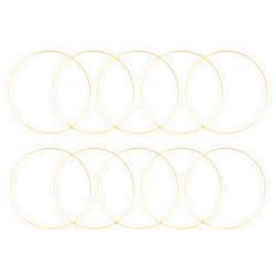VOSAREA 10 PCS Wooden Dream Catcher Hoops Rings Bamboo Dreamcatcher Macrame Rings for Dream Catcher and DIY Craft 20CM Diameter
