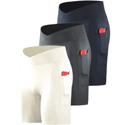 NELEUS Men's Compression Short with Pocket Dry Fit Yoga Running Shorts Pack of 3