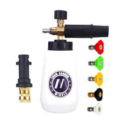 M MINGLE Foam Cannon, Compatible with Karcher K2, K3, K4, K5, K6, K7 Pressure Washer, with 5 Nozzle Tips, 1/4 Inch Quick Connector