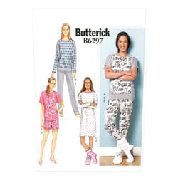 Butterick Patterns B6297 Misses' Top, Dress, Shorts, Pants & Lounge Socks, Y (X-Small-Small-Medium)