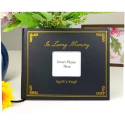 RAXIFU Funeral Guest Book, 8”x10” Memory Book for Funeral, 126 Pages Guest Book for Memorial Service, Celebration of Life Guest Book