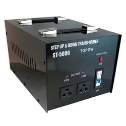 TOPOW 5000W Step Up and Down Electrical Power Voltage Converter Transformer Heavy Duty