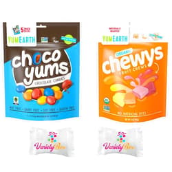 Yumearth Organic Chewys and Choco Yums Bundle with Variety Box Mints