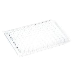 Globe Scientific PCR-HS-02 PCR Plate, 96-Well, Half Skirt, Clear, 0.2mL Capacity, Pack of 100