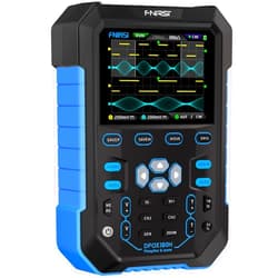 FNIRSI DPOX180H 2 Channels Digital Phosphor Oscilloscope, 2 in 1 Handheld Oscilloscope DDS Signal Generator, 180Mhz Bandwidth 500MSa/s Sampling Rate, Innovative Digital Trigger System