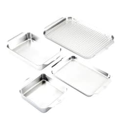 Hestan Provisions OvenBond – 5-Piece Tri-ply Stainless Steel Ovenware Baking Sheet Set