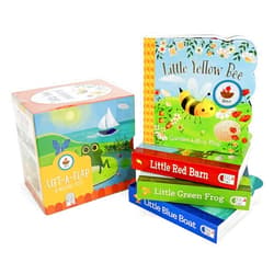 Ginger Swift,Cottage Door Press,David Pavon;Zoe Persico;Olga Demidova;Katya Longhi Nature Friends Lift-a-Flap Boxed Set 4-Pack: Little Red Barn, Little Blue Boat, Little Green Frog, and Little Yellow Bee (Chunky Lift a Flap)