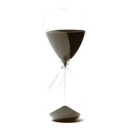 HoveBeaty Hourglass, HoveBeaty Hand-Blown Sand Timer Set for Time Management 15 Minutes Durable Glass Construction (15 min, Black)