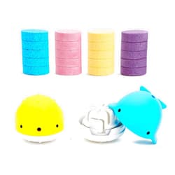 Munchkin® Color Buddies™ Moisturizing Bath Water Color Tablets & 2 Toy Dispensers, 20 Tablets