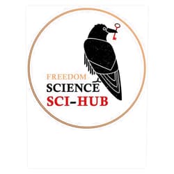 Leyland Designs SCI-HUB: for The Freedom of Science Bumper Sticker Window Water Bottle Decal 5