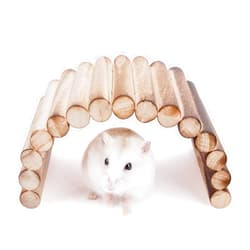 Niteangel Small Animal Climbing Toys - Suspension Bridge Ladder for Hamsters Gerbils Mice Rats Guinea Pigs or Other Small Pets (7.8'' x 3.9'')