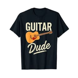 Acoustic Guitar Guitarist Gifts Guitar Dude Guitarist Music Band Musician Acoustic Guitars T-Shirt