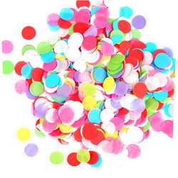 BATTIFE 8.8oz Colorful Tissue Paper Confetti, 1inch Large Bag Round Confetti for Wedding Birthday Party Celebrations, Multicolor 25000 Pieces
