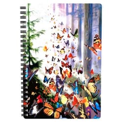 3D LiveLife Notebook - Butterfly Woods from Deluxebase. 80 Page Lined Lenticular 3D Butterfly Notebook. 8.5 x 5.5 in. Superb school or work stationery with artwork licensed from artist David Penfound