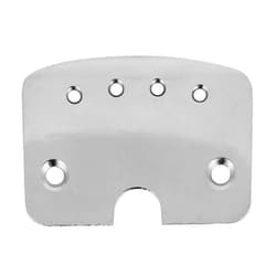 Bnineteenteam VBESTLIFE Guitar Tailpiece Metal 4 String Cigar Box Tailpiece Guitar Parts Chrome for Guitar Bass Musical Instrument Performance Accessory