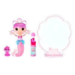 Lalaloopsy Bubbly Mermaid Doll- Ocean Seabreeze & Pet Jellyfish, Doll's Hair Makes Bubbles & Pet Squirts Water, Shell tub, Bubbles Solution & Reusable Packaging Playhouse, for Ages 3-103, 578970