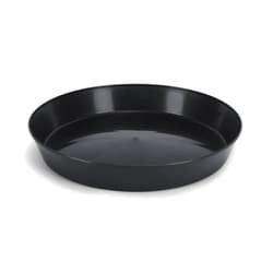 Austin Planter 21 Inch (19in Base) Single Plant Saucer - Black Polypropylene Made in USA