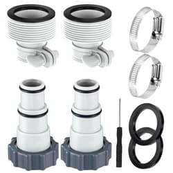 Bazyrock Pool Hose Adapter A & B - 4 Pack Conversion Connectors for 1.5