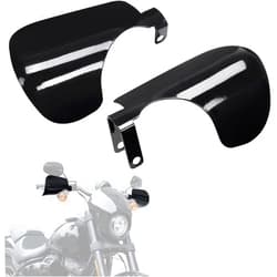 KEMIMOTO Upgraded Motorcycle Handguards Larger 1 Pair Coffin Cut Hand Shields Motorcycle Hand Guards Compatible with 2012-2022 2024 2025 Softail Dyna Cruiser FL with Cable Clutch