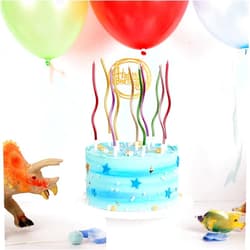 ETEPARTY 12 Pieces Twisty Birthday Candles Spiral Cake Candles with Holders Metallic Cake Cupcake Candles Long Thin Curly Coil Cake Candles for Birthday, Wedding Party and Cake Decoration (Multi Color) (12)