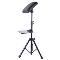 AoForce Tattoo Arm Rest Stand Sturdy Iron Support Stand Foldable Tattoo Arm Leg Rest Stand Tripod with Adjustable Height for Tattoo Supplies Arm Bar