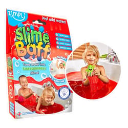 Zimpli Kids Slime Baff, Turn Water Into Gooey, Children's Sensory and Bath Toy, Certified Biodegradable Gift, Red, 1 Count, 5.3 Ounce (Pack of 1)