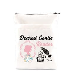 PLITI Regency Gift Lady Whist Gift Whistledown Society Papers Gift Dearest Gentle Reader Book Sleeve for Book Lover (Gentle Reader BS, Medium)