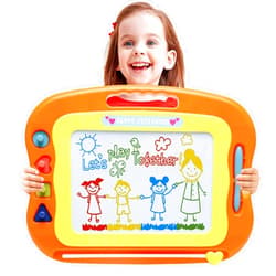 BABLOCVID Magnetic Drawing Board Toddler Toys for Girls Boys, 15 Inch Erasable Doodle Board for Kids Colorful Etch Education Sketch Doodle Pad Toddler Toys for Age 3 4 5 6 7 Year Old Girl Boy