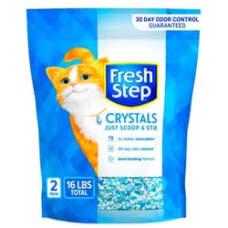 Fresh Step Crystals, Premium Cat Litter, Scented, 8 Pounds, Pack of 2 (Package May Vary)