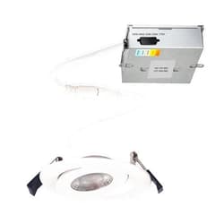WAC Lighting, Lotos 6in LED Round Adjustable 5-CCT Selectable 2700K-3000K-3500K-4000K-5000K Recessed Kit in White
