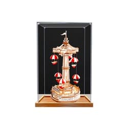 FEIRUBO Transparent Acrylic Display Case for Lego Starwish Parachute Dustproof Display Case (Model not Included) (3mm)