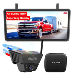 AUTO-VOX AUTO VOX Wireless Backup Camera Solar Magnetic: with 7.2