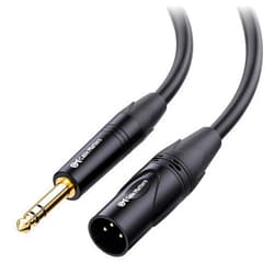 Cable Matters 6.35mm (1/4 Inch) Long TRS to XLR Cable - 50ft, Male to Male XLR to TRS Cable, Black